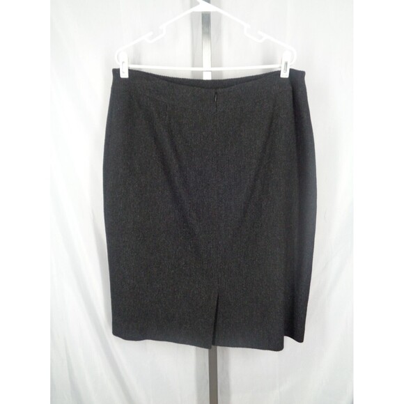 Maison Common Black Textured Wool Blend Skirt Size 46 / 16 US New - Picture 2 of 8